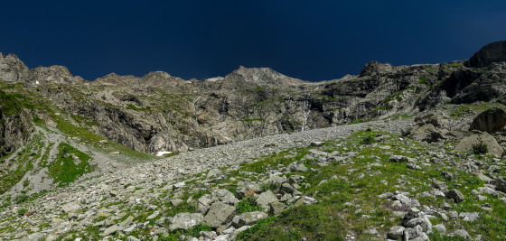 Panoramique sur les vallons de la Basse et de la Haute Pisse