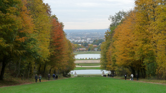 Parc de Marly - Allée du Tapis Vert et pièces d'eau