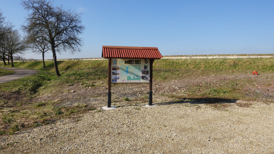 Parking de départ avec plan