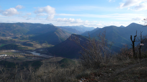 Pas de la Bernarde vue Sud-Est en hiver