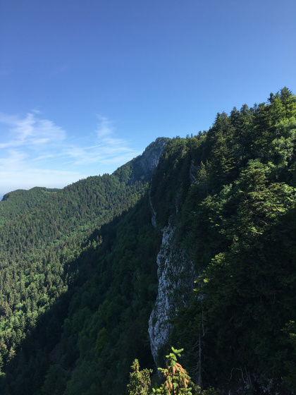 Pas de Montbrand : la falaise