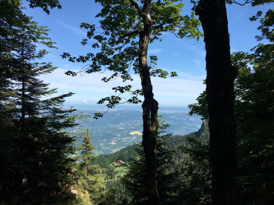 Pas de Montbrand, vue sur la plaine