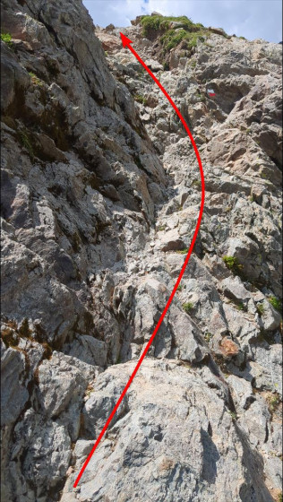 Passage un peu raide