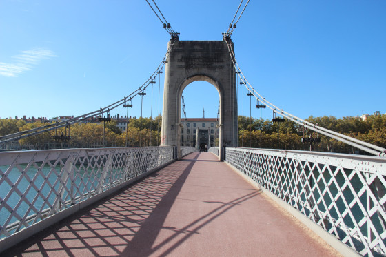 Passerelle du Collège, sur le Rhône
