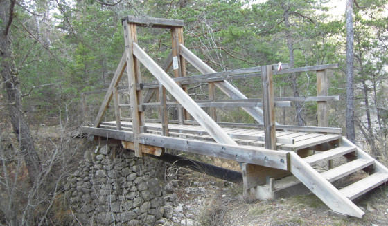 Passerelle en bois