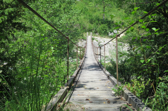 Passerelle sur l\'Esteron
