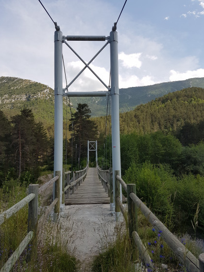 Passerelle sur l\'Esteron