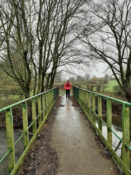 Passerelle sur l\'Helpe Majeure