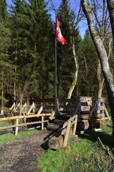 Passerelle sur la Largue