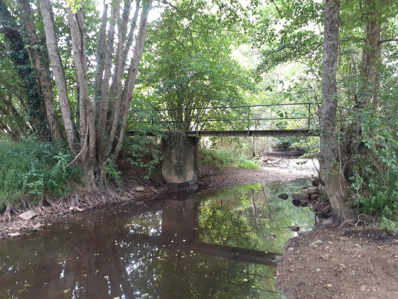 Passerelle sur le Saumort