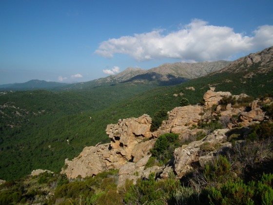 Paysage de la partie sud du GR 20