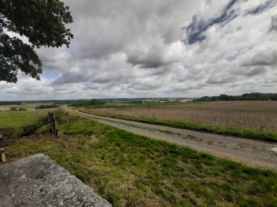 Paysage depuis le panneau informatif
