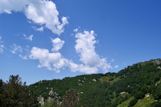 Paysage et nuages