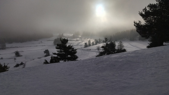 Paysage lors de la montée vers le point 2