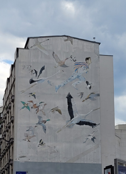 Peinture murale "Chronopost"