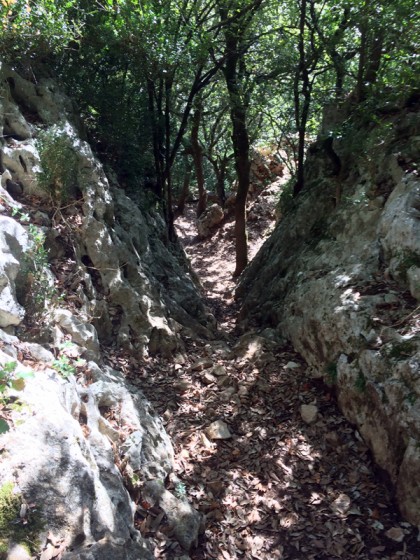 Petit chemin après le Pertus de Fabria