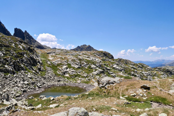 Petit étang côté Andorre