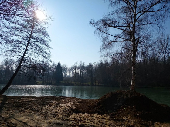 Petit lac gelé