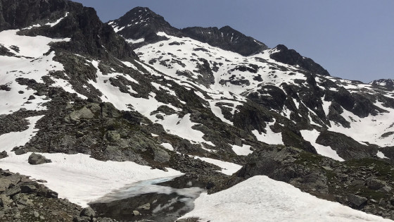 Photo de repérage de l'itinéraire d'ascension