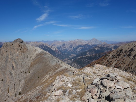 Pic de Roche Motte, Crête de Peyrolle, Aiguille de Scolette, Crête du Chalvet, Pointe des Rochers Charniers, Mont Chaberton