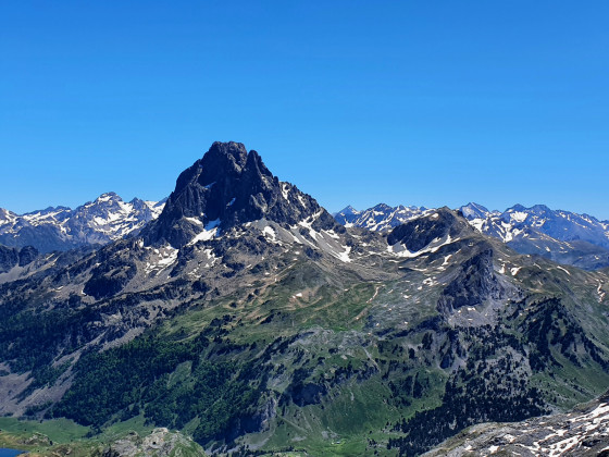 Pic du Midi d\'Ossau depuis le Pic de Larry