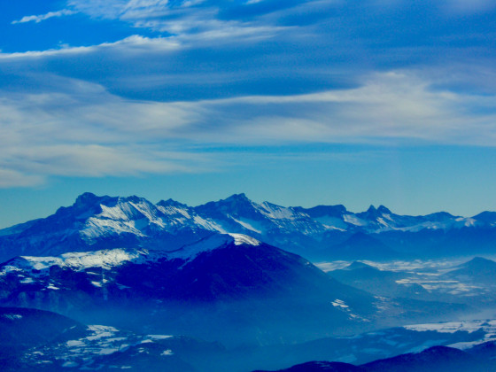 Pic St Michel en boucle depuis le stade de neige