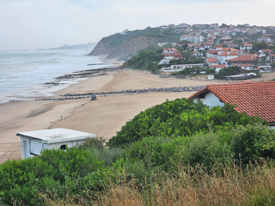Plage Bidart Uhabia et village Bidart