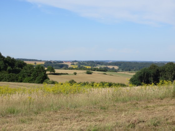 Point de vue de la campagne près de Baudres