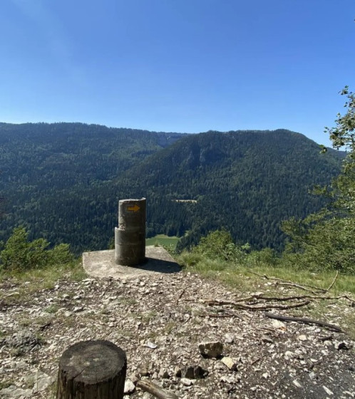Point de vue sur le tunnel de la Clusette