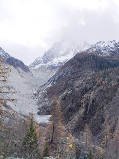point de vue sur la mer de glace