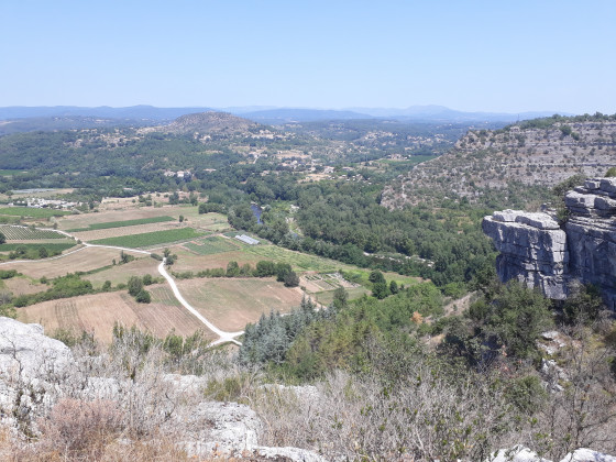 Point de vue sur la  vallée du Chassenac