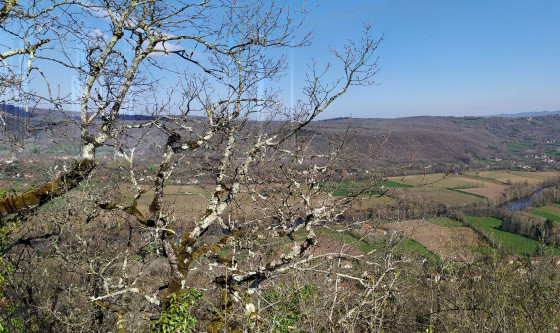 Point de vue sur la vallée du Lot et saint Pierre Toirac
