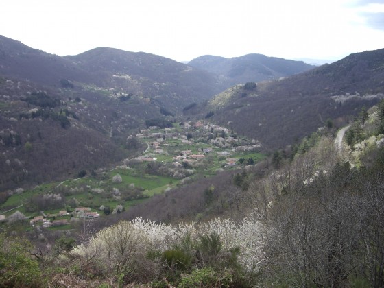 Point de vue sur Labastide-sur-Bésorgues
