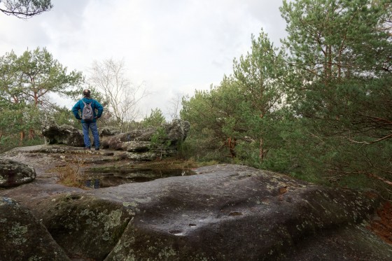 Point de vue sur les Gorges de Franchard lettre P