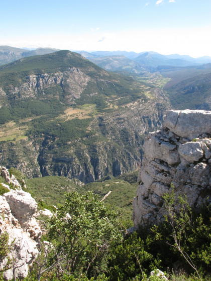 Point de vue sur les gorges du verdon