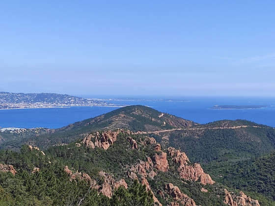 Point de vue sur St Tropez