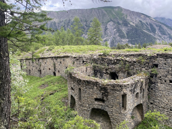 point de vue sur un fort