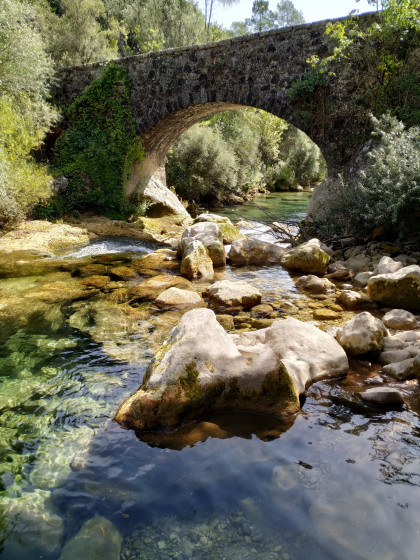 Pont des moulins vu de la Siagne