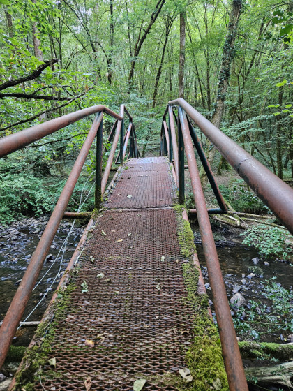 pont en metal, bouge un peu LOL