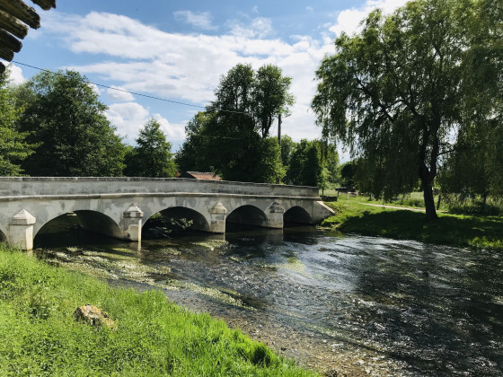 Pont sur la Saulx de Bazincourt sur Saulx