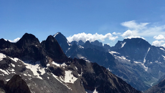 Quelques un des plus hauts sommets de l\'Oisans