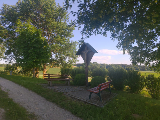 Possibilité de faire une pause sur le sentier panoramique d\'Altomünster.