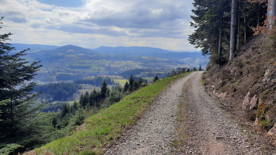 Redescente vers la vallée du Rabodeau