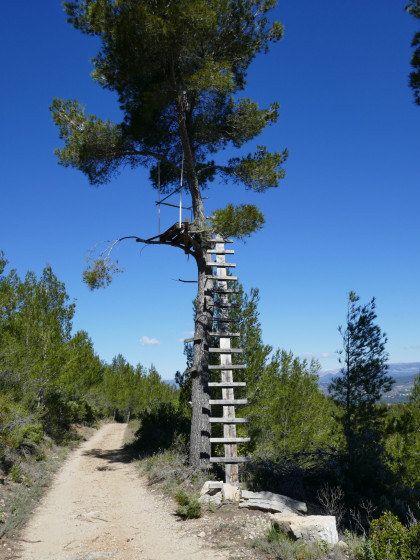 Refuge de chasse pour tir fichant