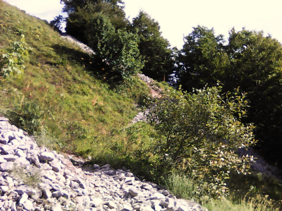 Repérage sentier du Pas de Montbrun.