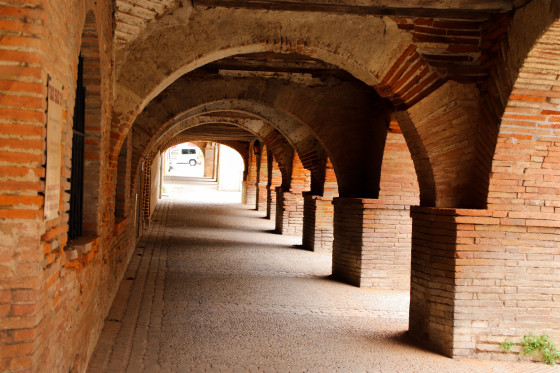 R&eacute;seau d'arcades au point de d&eacute;part