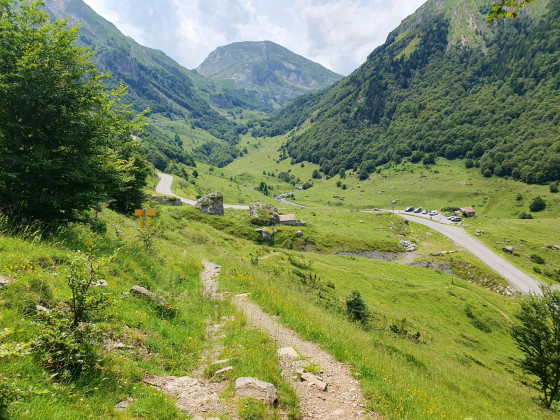 Retour &agrave; la Cabane du Caillou de Soques (1419m)