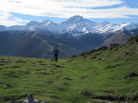 Retour depuis la cabane de Banios
