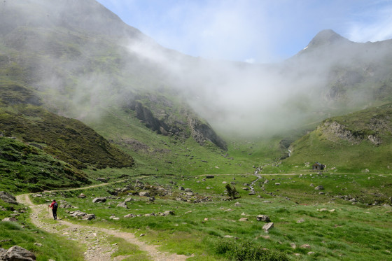 retour du Lac Bleu ou lac d\'Ilhéou