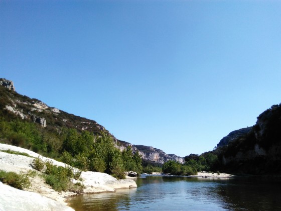 Retour le long du Gardon
